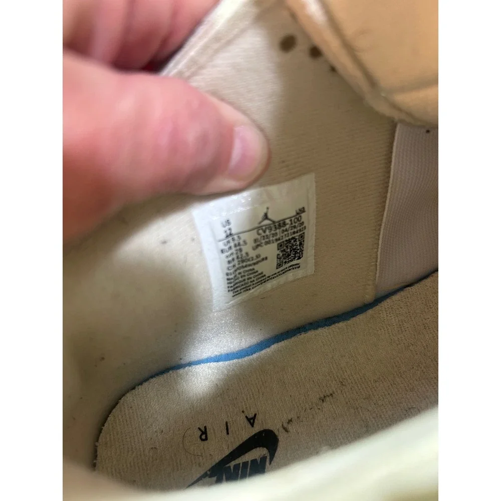 Jordan 4 Retro Off-White Sail CV9388-100 Mens Size 12 Cream Sneakers‎